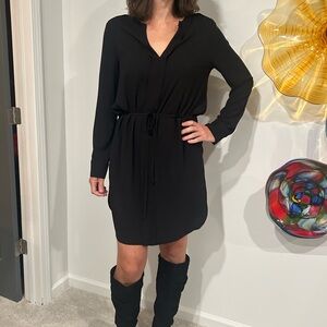 BCBG Shirt Dress with Built-In Tie at Waist Size M